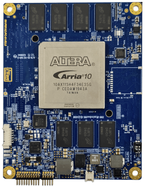 Top view of Arria 10 FPGA SOM
