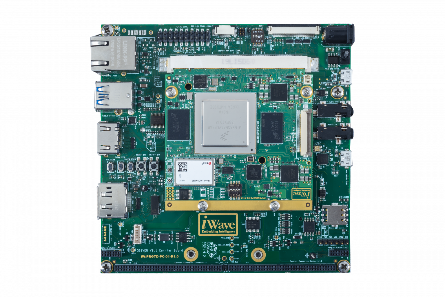 i.MX 8QM Q7 Dev Kit Top view